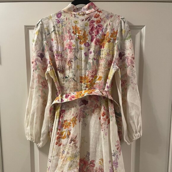 Zimmermann Natura Buttoned Mini Dress - Picture 6 of 10